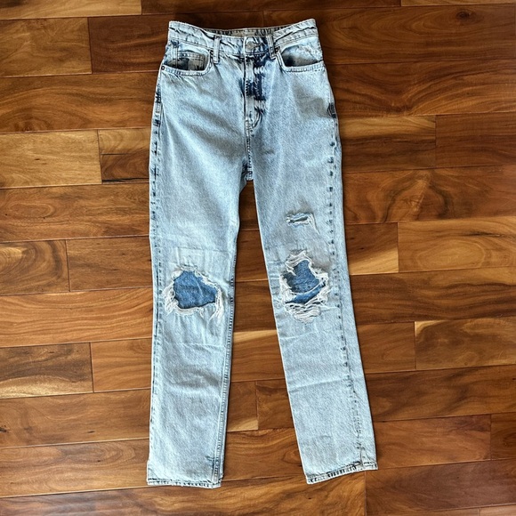 We The Free People My Own Lane Straight Leg Denim Jeans size 27 - Picture 1 of 7